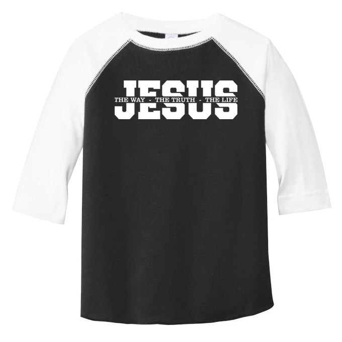 Jesus The Way The Truth The Life Christian Bible Verse Toddler Fine Jersey T-Shirt