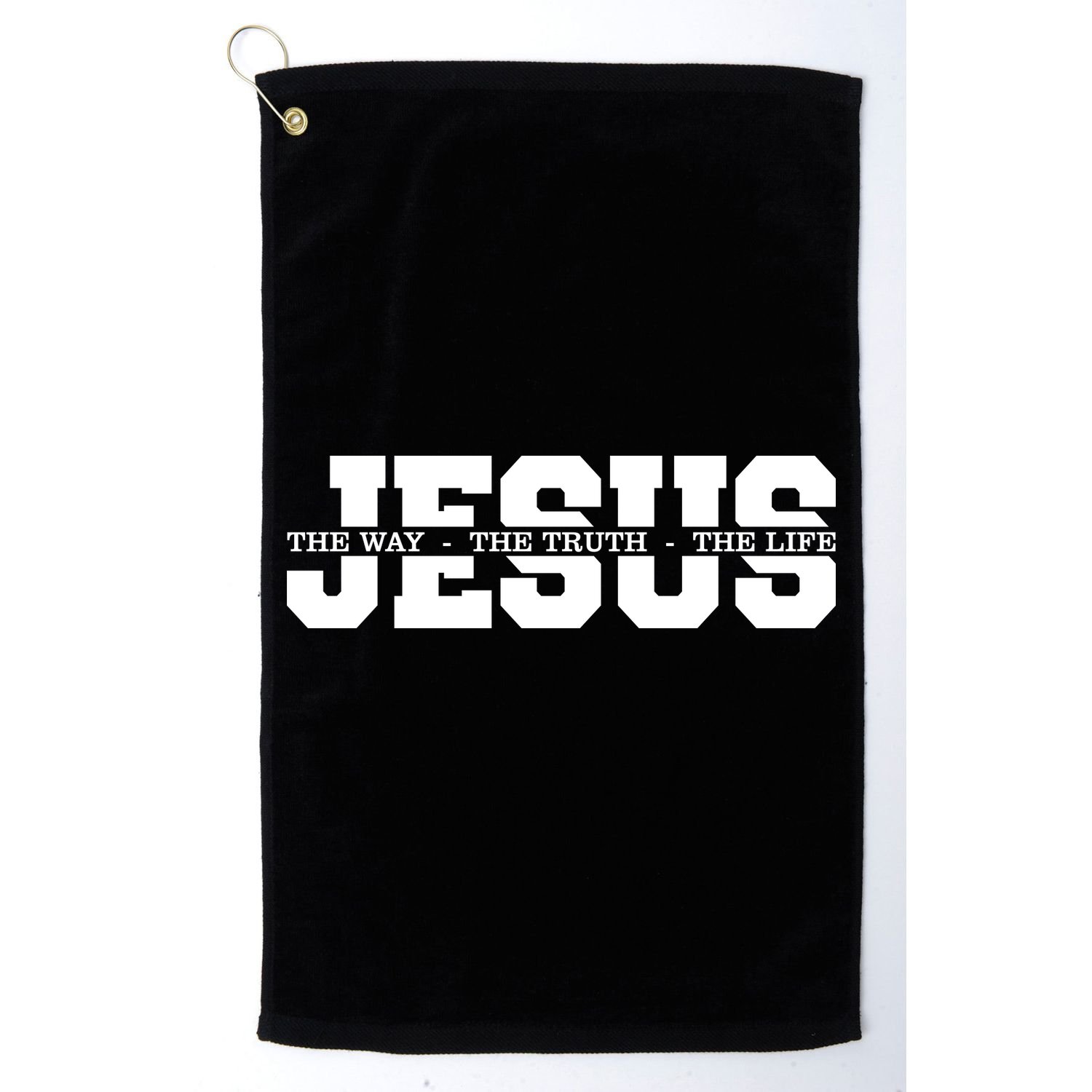 Jesus The Way The Truth The Life Christian Bible Verse Golf Towel