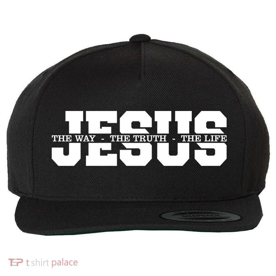 Jesus The Way The Truth The Life Christian Bible Verse Wool Snapback Cap