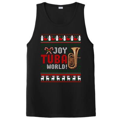 Joy Tuba World Funny Christmas Ugly Xmas Sweater Cool Gift PosiCharge Competitor Tank