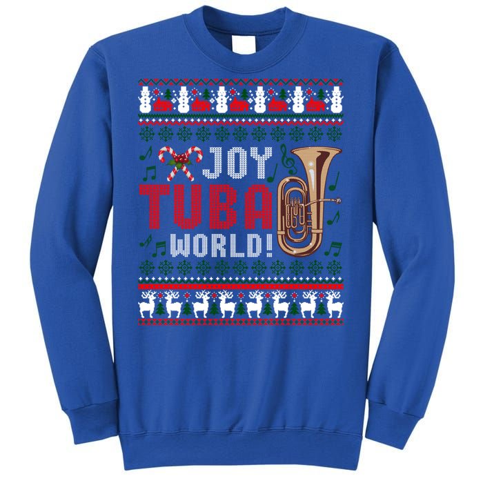 Joy Tuba World Funny Christmas Ugly Xmas Sweater Cool Gift Sweatshirt