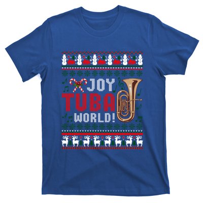 Joy Tuba World Funny Christmas Ugly Xmas Sweater Cool Gift T-Shirt