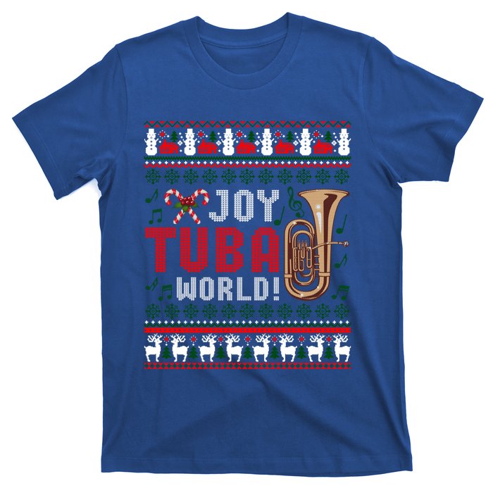 Joy Tuba World Funny Christmas Ugly Xmas Sweater Cool Gift T-Shirt