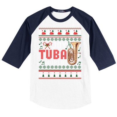 Joy Tuba World Funny Christmas Ugly Xmas Sweater Cool Gift Baseball Sleeve Shirt