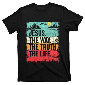 Jesus The Way Truth Life Christian Worship T-Shirt