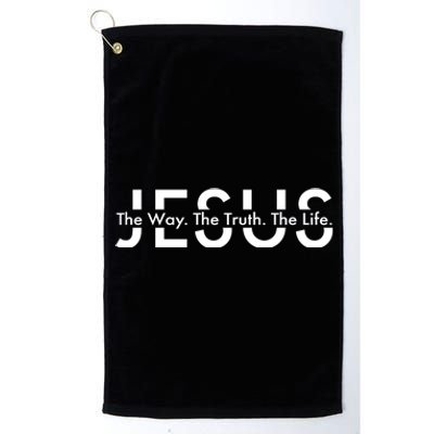 Jesus The Way The Truth The Life Platinum Collection Golf Towel