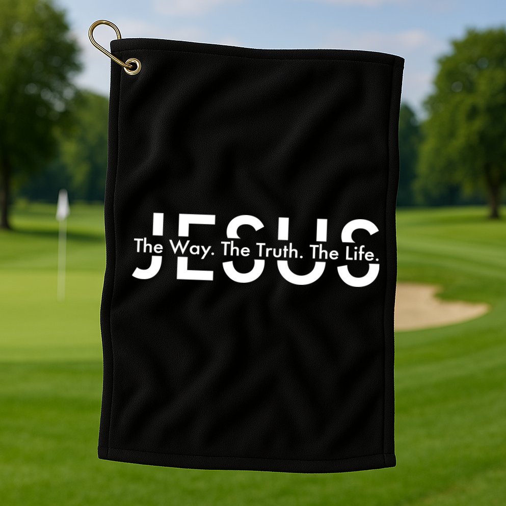 Jesus The Way The Truth The Life Golf Towel