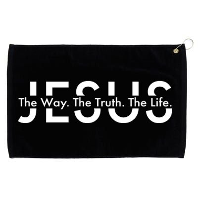 Jesus The Way The Truth The Life Grommeted Golf Towel