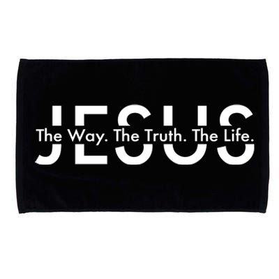 Jesus The Way The Truth The Life Microfiber Hand Towel