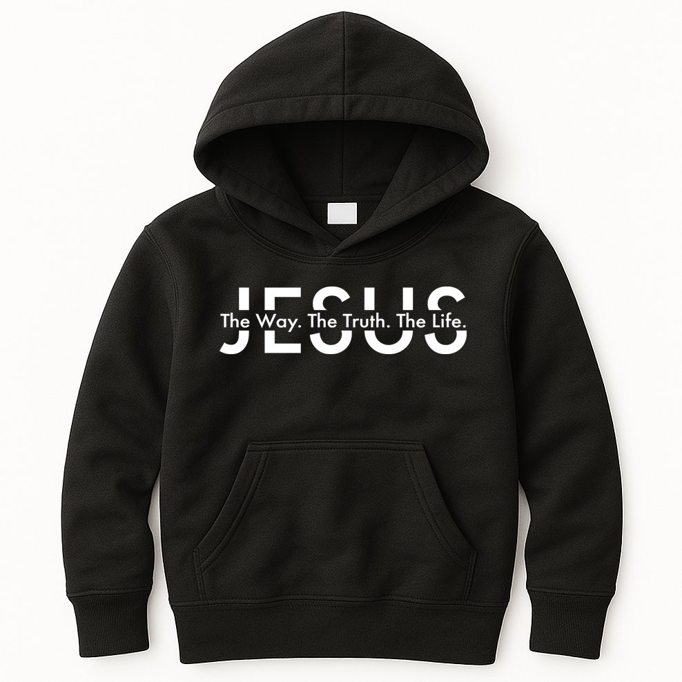 Jesus The Way The Truth The Life Kids Hoodie