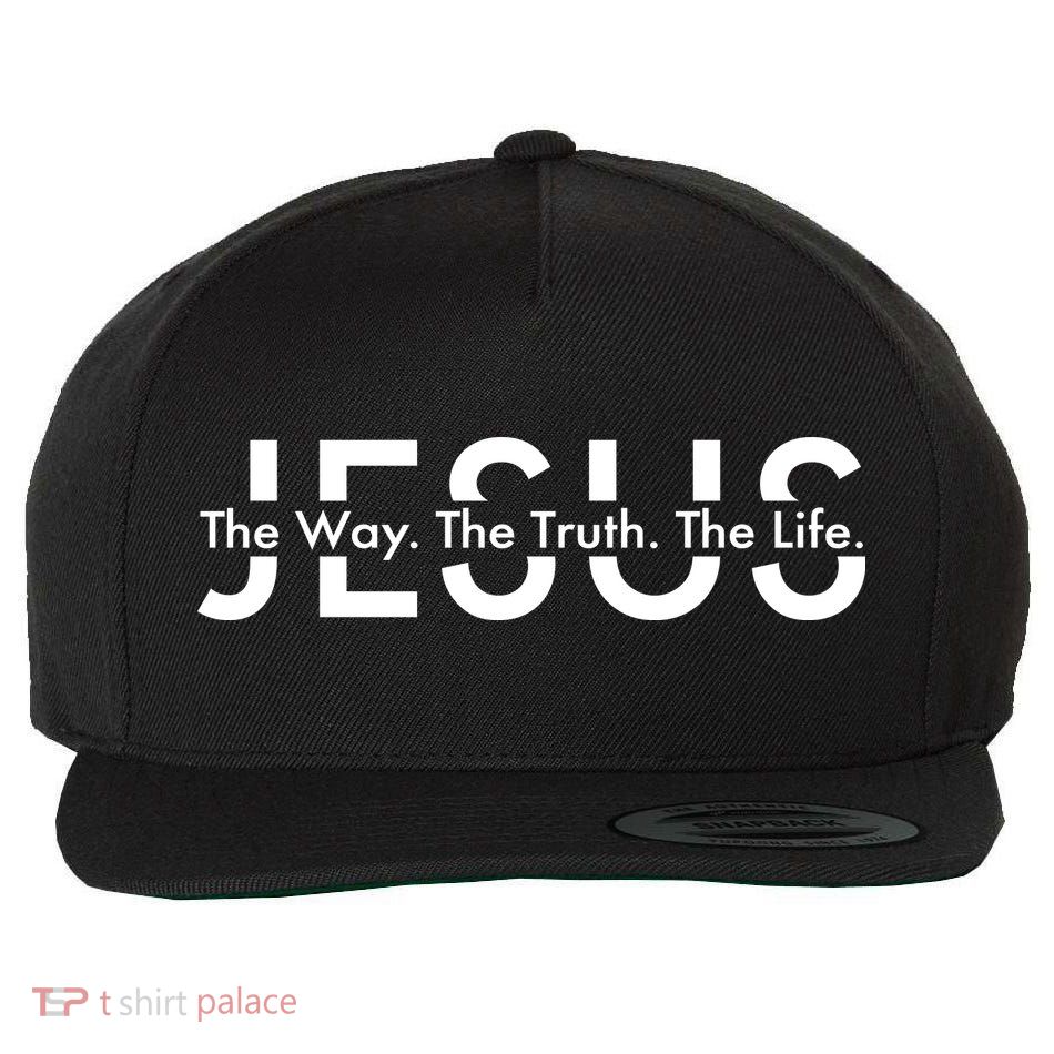 Jesus The Way The Truth The Life Wool Snapback Cap