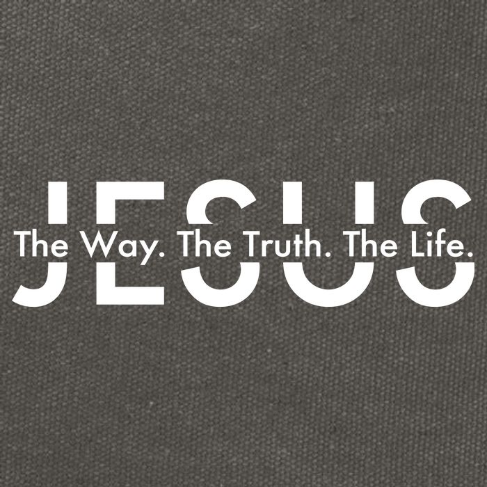 Jesus The Way The Truth The Life Cotton Canvas Backpack