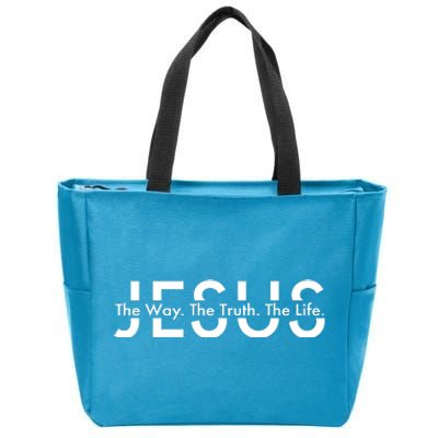 Jesus The Way The Truth The Life Zip Tote Bag