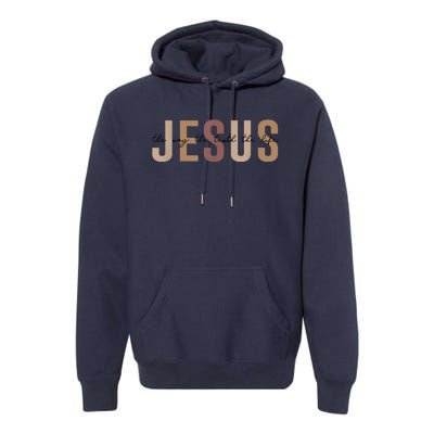 Jesus The Way Truth Life Bible Verse Christian Premium Hoodie