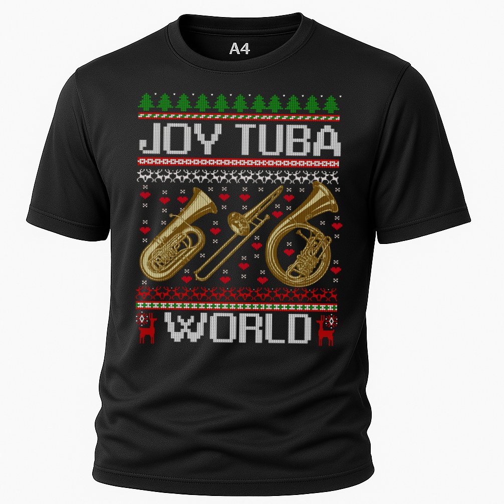 Joy Tuba World Music Lover Xmas Ugly Tuba Christmas Cool Gift Performance Shirt