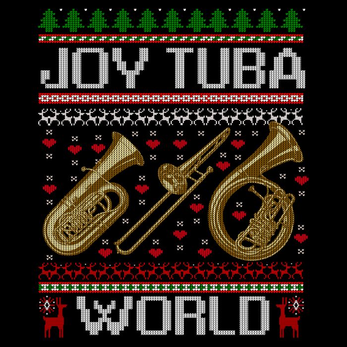 Joy Tuba World Music Lover Xmas Ugly Tuba Christmas Cool Gift Performance Shirt