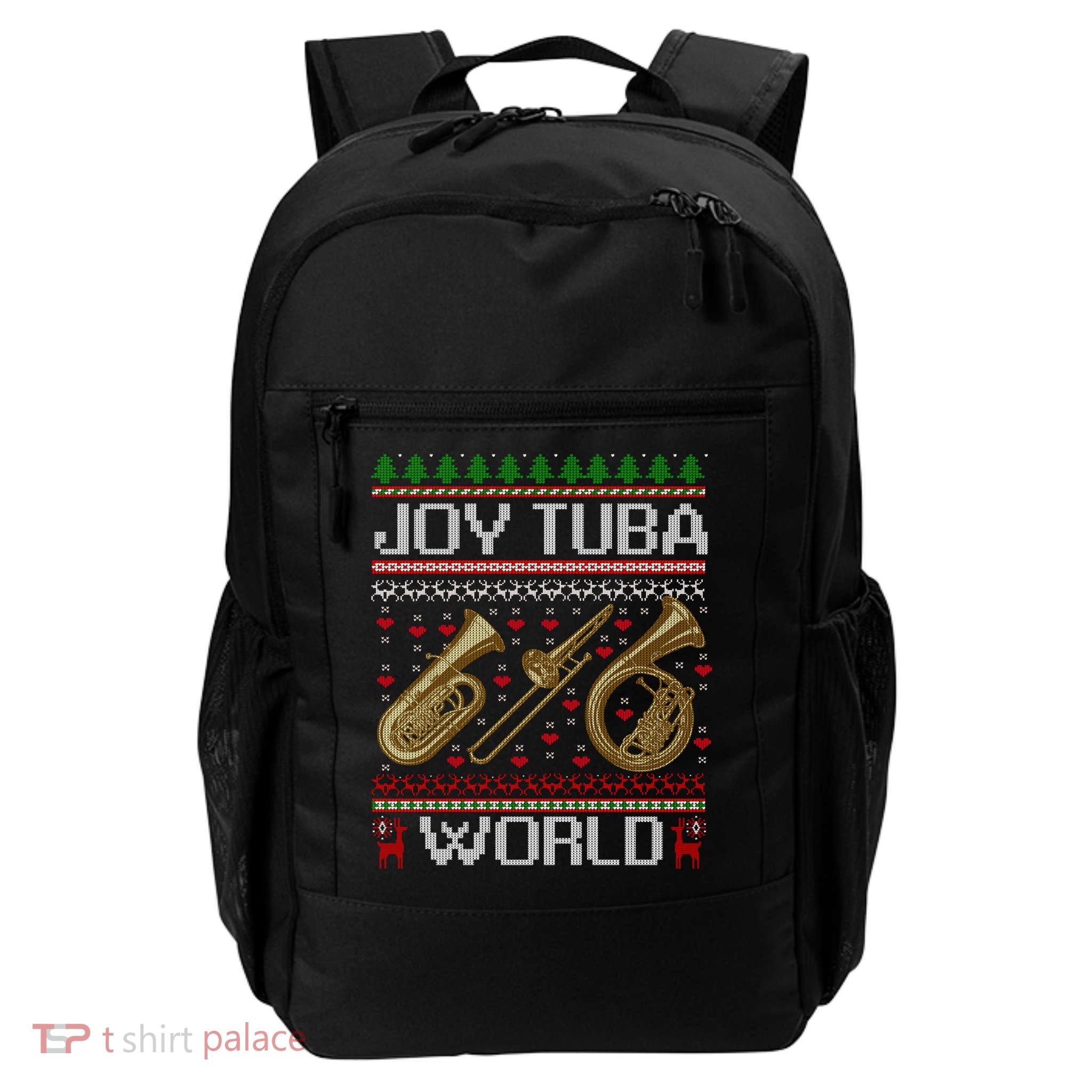 Joy Tuba World Music Lover Xmas Ugly Tuba Christmas Cool Gift Backpack