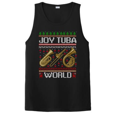 Joy Tuba World Music Lover Xmas Ugly Tuba Christmas Cool Gift PosiCharge Competitor Tank