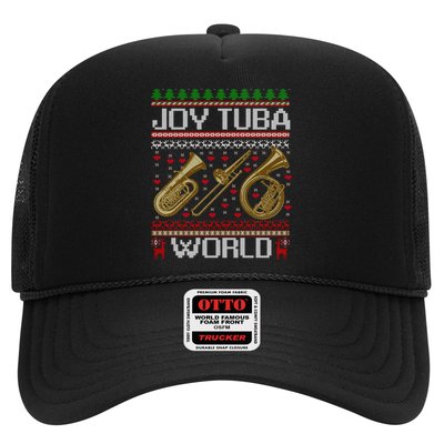 Joy Tuba World Music Lover Xmas Ugly Tuba Christmas Cool Gift Trucker Hat