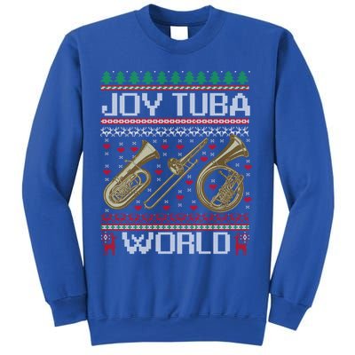 Joy Tuba World Music Lover Xmas Ugly Tuba Christmas Cool Gift Sweatshirt