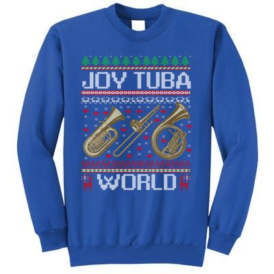 Joy Tuba World Music Lover Xmas Ugly Tuba Christmas Cool Gift Sweatshirt