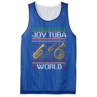 Joy Tuba World Music Lover Xmas Ugly Tuba Christmas Cool Gift Mesh Reversible Basketball Jersey Tank