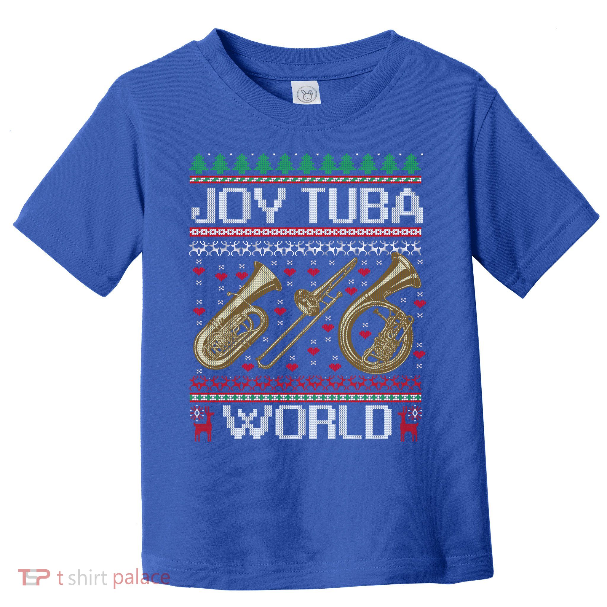 Joy Tuba World Music Lover Xmas Ugly Tuba Christmas Cool Gift Toddler T-Shirt