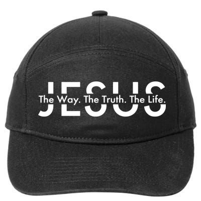 Jesus The Way The Truth The Life 7-Panel Snapback Hat