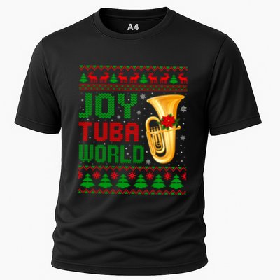 Joy Tuba World Xmas Music Lover Ugly Christmas Sweater Funny Gift Performance Shirt