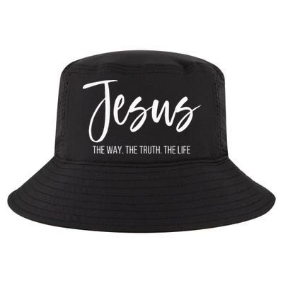 Jesus The Way The Truth The Life Christian Religious Cool Comfort Performance Bucket Hat