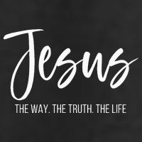 Jesus The Way The Truth The Life Christian Religious 7 Panel Mesh Trucker Snapback Hat