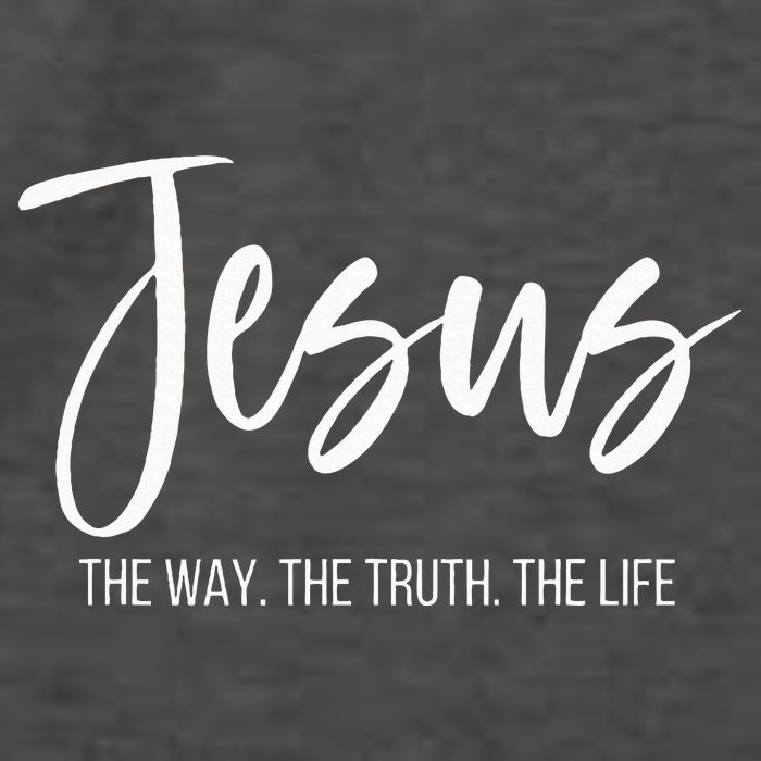 Jesus The Way The Truth The Life Christian Religious Vector Backpack