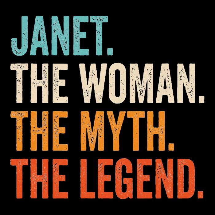 Janet The Woman The Myth The Legend First Name Janet 16 in Basic Backpack