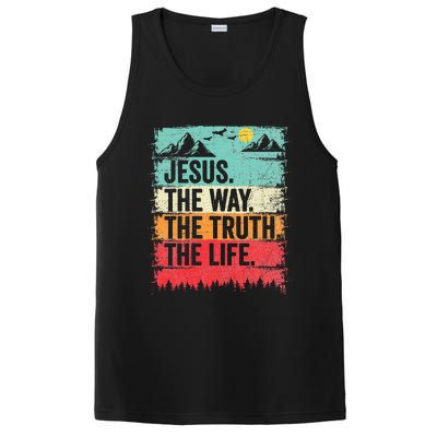 Jesus The Way Truth Life Christian Worship PosiCharge Competitor Tank