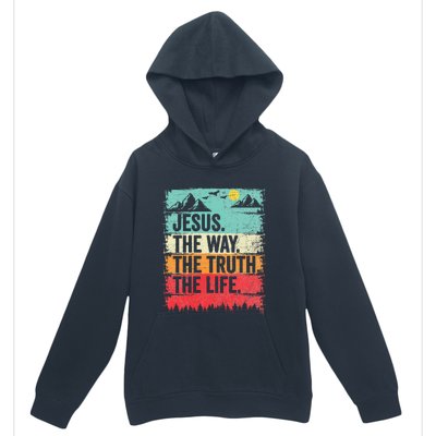 Jesus The Way Truth Life Christian Worship Urban Pullover Hoodie