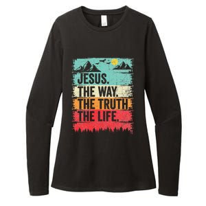 Jesus The Way Truth Life Christian Worship Womens CVC Long Sleeve Shirt