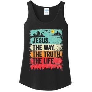 Jesus The Way Truth Life Christian Worship Ladies Essential Tank