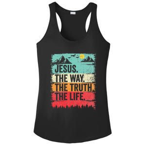 Jesus The Way Truth Life Christian Worship Ladies PosiCharge Competitor Racerback Tank