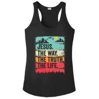 Jesus The Way Truth Life Christian Worship Ladies PosiCharge Competitor Racerback Tank