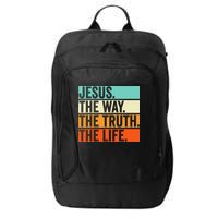 Jesus The Way Truth Life Bible Verse Christian Worship City Backpack