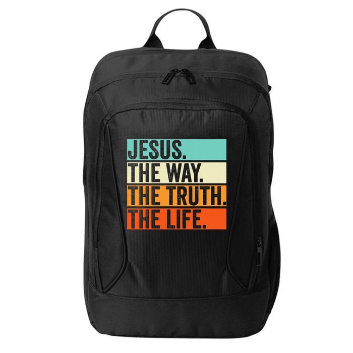 Jesus The Way Truth Life Bible Verse Christian Worship City Backpack