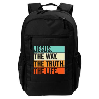 Jesus The Way Truth Life Bible Verse Christian Worship Backpack