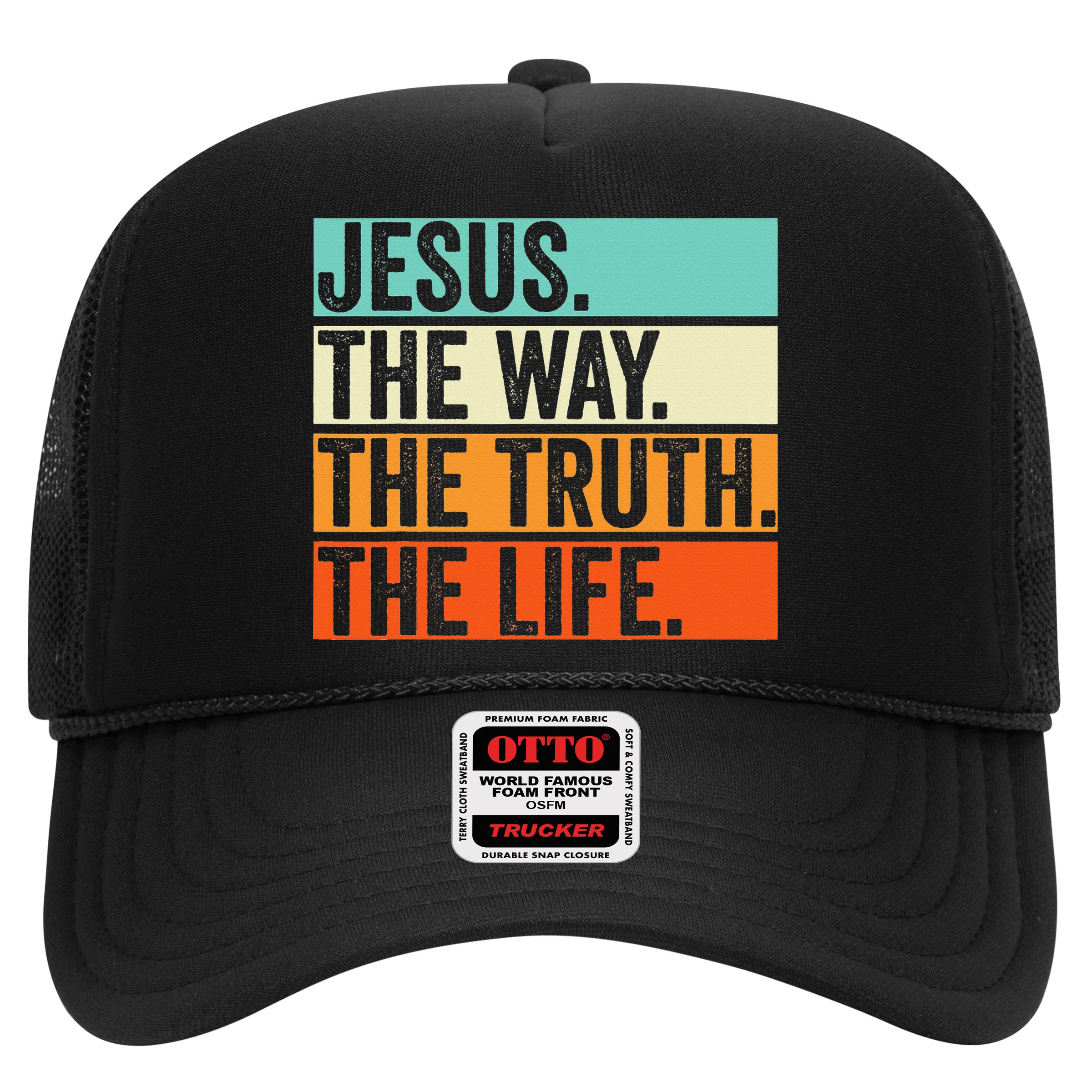 Jesus The Way Truth Life Bible Verse Christian Worship Hat