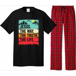 Jesus The Way Truth Life Bible Verse Christian Worship Pajama Set