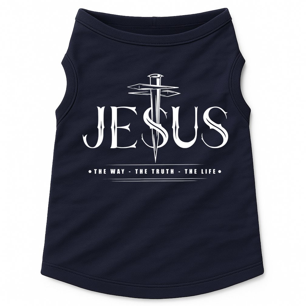 Jesus The Way The Truth The Life John 146 Christian Doggie Tank