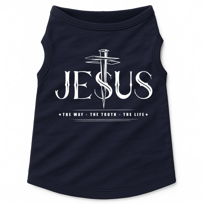 Jesus The Way The Truth The Life John 146 Christian Doggie Tank