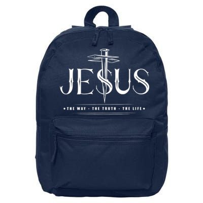 Jesus The Way The Truth The Life John 146 Christian 16 in Basic Backpack