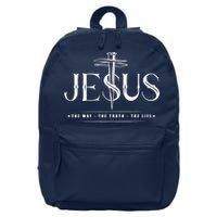 Jesus The Way The Truth The Life John 146 Christian 16 in Basic Backpack