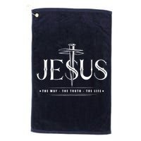Jesus The Way The Truth The Life John 146 Christian Golf Towel