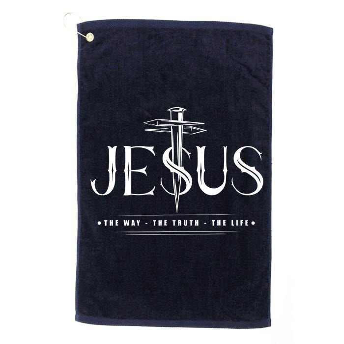 Jesus The Way The Truth The Life John 146 Christian Golf Towel